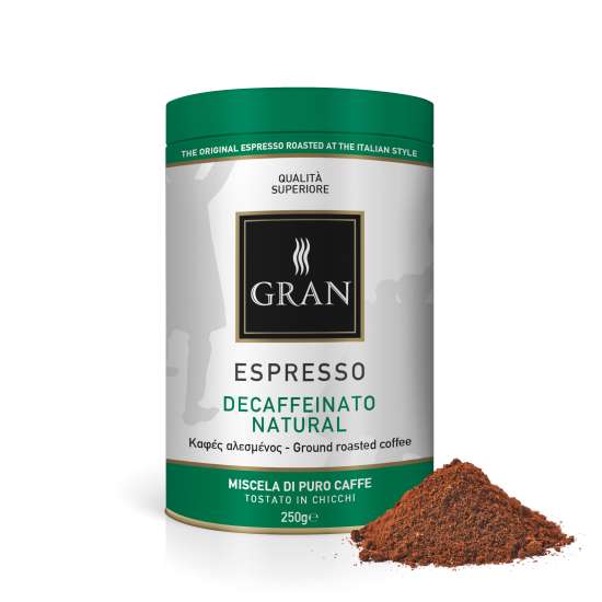 GRAN | Χωρίς καφεΐνη 250 gr Αλεσμένος