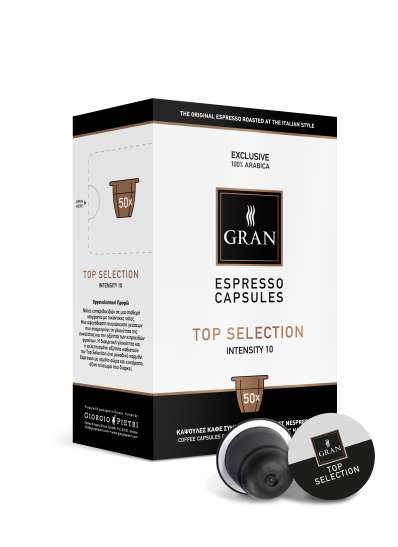TOP SELECTION | 100% Arabica | 50 Capsules Compatible with Nespresso machine