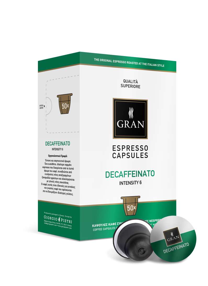 Decaffeinate | 50 Capsules Compatible with Nespresso machine