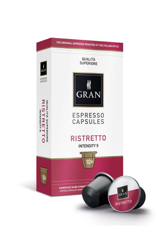 RISTRETTO | 10 Capsules Compatible with Nespresso machine