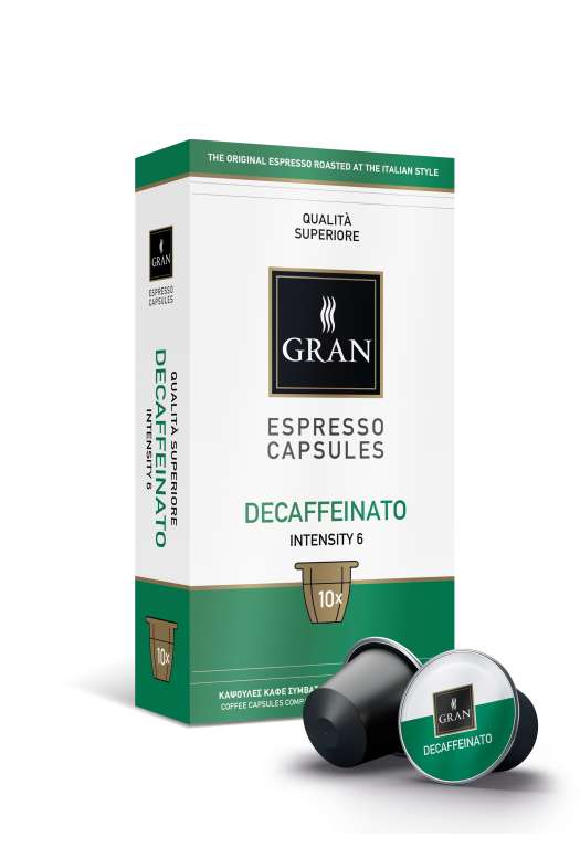 Decaffeinato | 10 Capsules Compatible with Nespresso machine
