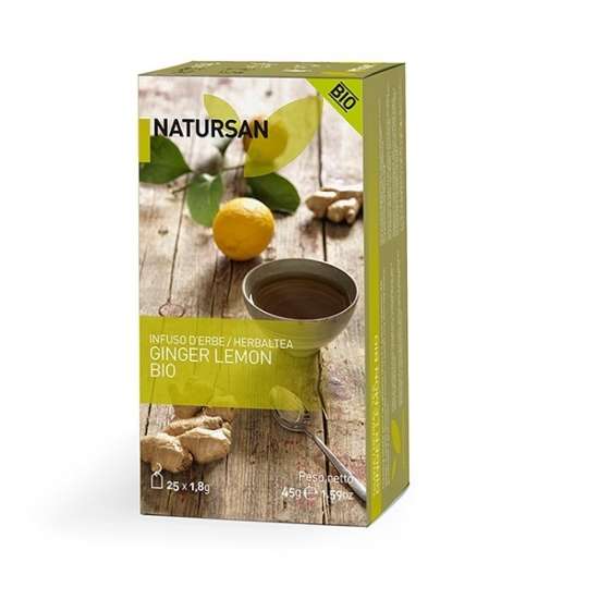 Ginger & Lemon bio tea bags | Natursan Collection | 25 Tea Bags 1,8 g.