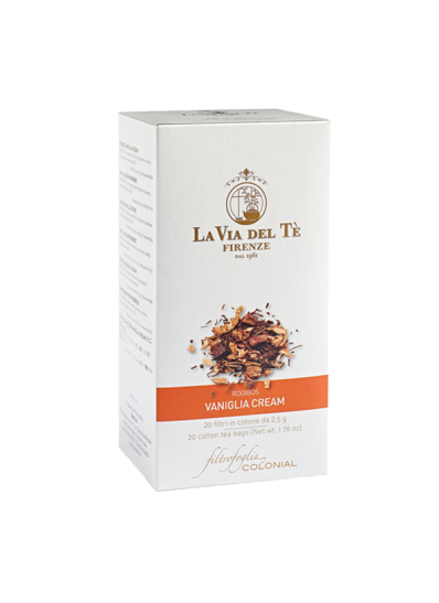 Rooibos Vanilla Cream tea bags | La Via del Te | 20 Tea Bags 2,5g.