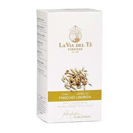 Fennel & Licorice teabags | La Via del Te | 20 Tea Bags 3g.
