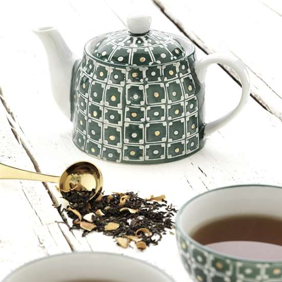 Ceramic Tea Set with Moroccan Style Patterns | La Via del Te | 3pieces