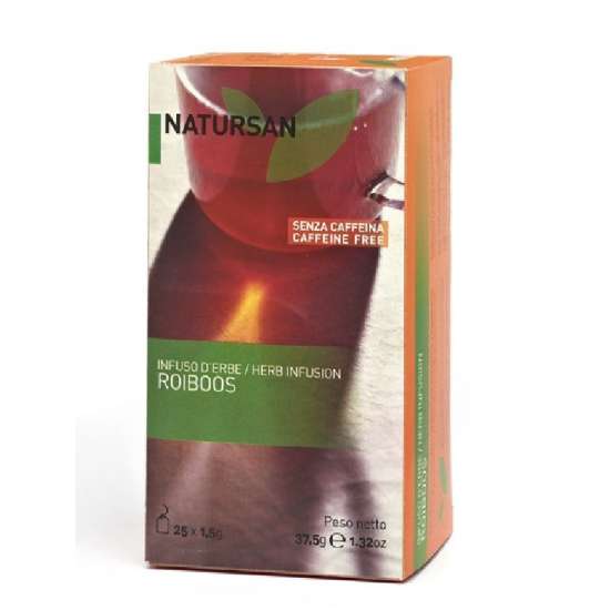 Rooibos Κόκκινο Τσάι Χωρίς Καφεινη | Σειρά Natursan | 25 Tea Bags 1.5 g. Rooibos Κόκκινο Τσάι Χωρίς Καφεινη | Σειρά Natursan | 25 Tea Bags 1.5 g.